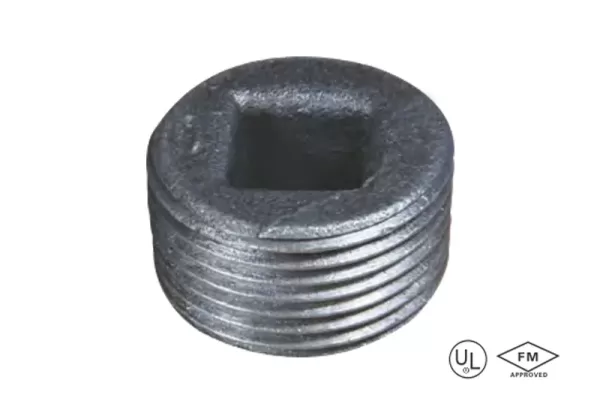 malleable iron square head plug (cored plug) (copy)