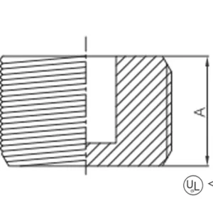 malleable iron square head plug (cored plug) (copy)