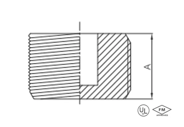 malleable iron square head plug (cored plug) (copy)