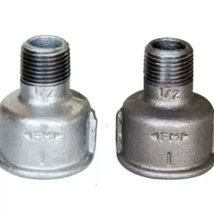 malleable iron male and female reducing socket