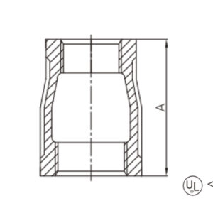 malleable iron reducing coupling (reducing socket / reducer)