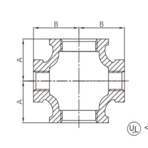 malleable iron reducing tee (equal minor run and branch) (copy)