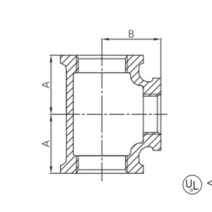 malleable iron straight tee (copy)