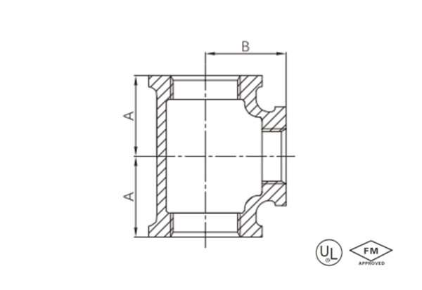 malleable iron straight tee (copy)