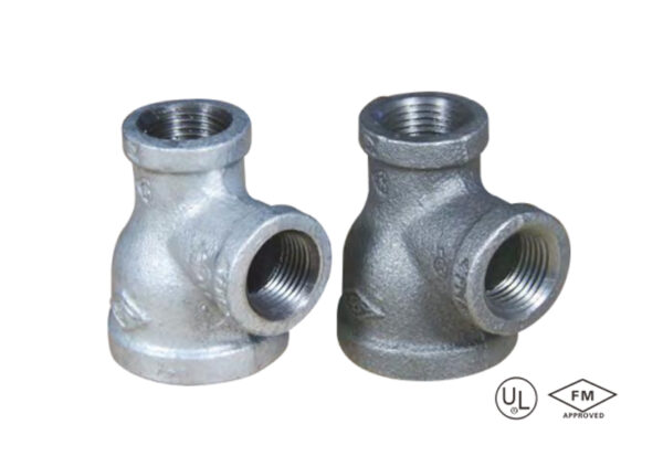 malleable iron reducing tee (bull head tee) (copy)