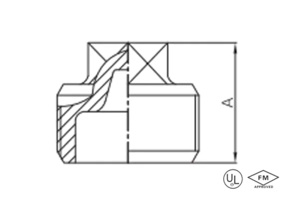 malleable iron cap (recessed) (copy)