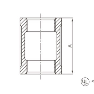 malleable iron straight coupling (socket)