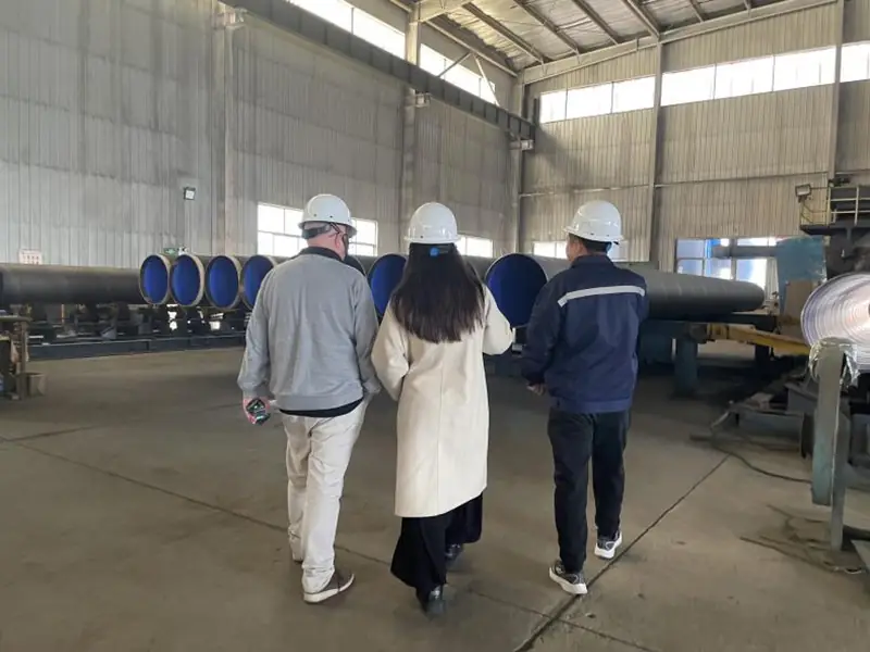 australian client factory tour coating workshop.