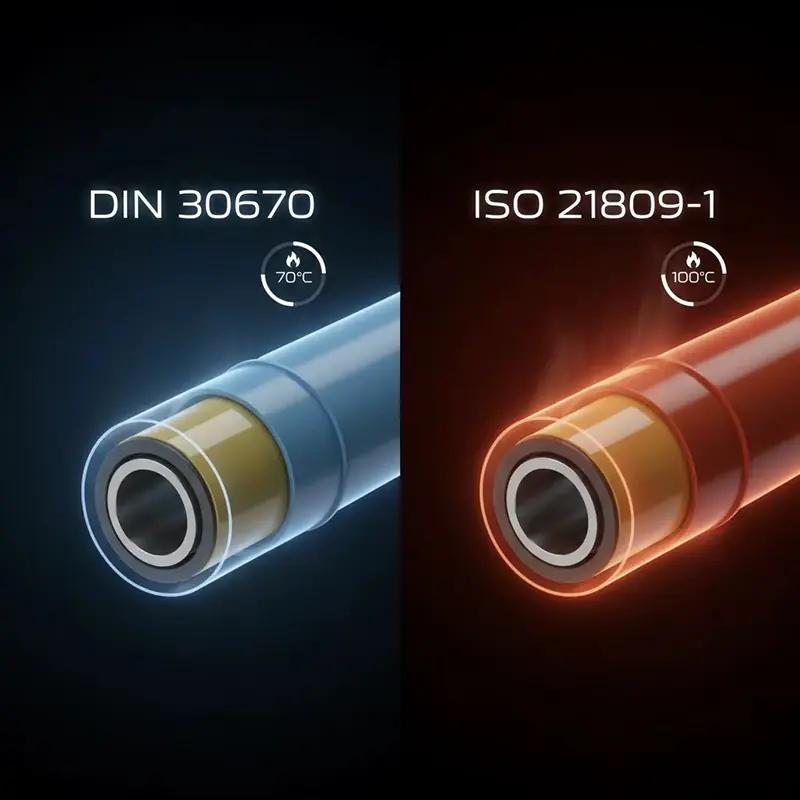din 30670 vs iso 21809 1 3lpe coating temperature comparison