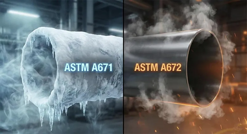 astm a671 vs a672 pipe temperature comparison.