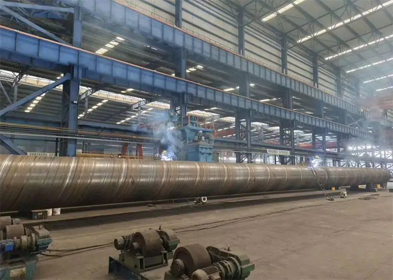 din 2458 large diameter ssaw steel pipe manufacturing.