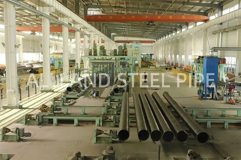 allland lsaw steel pipe manufacturing factory jcoe production line.