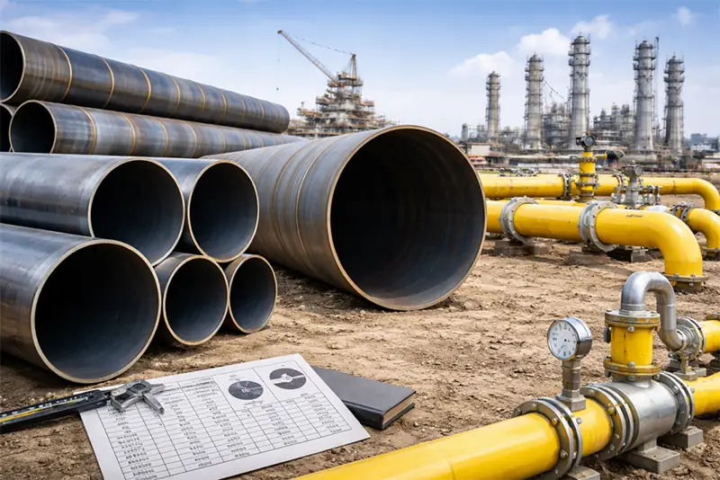 pipe size chart industrial steel pipes ssaw gas pipeline.