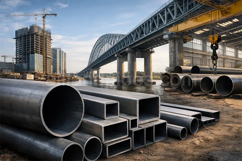 astm a500 structural steel pipes bridge building industrial construction.