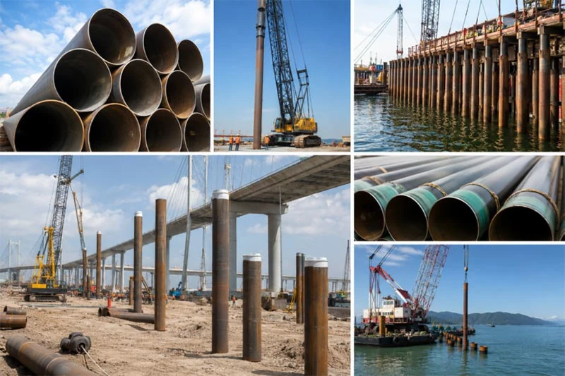 astm a252 steel pipe piles marine bridge foundation