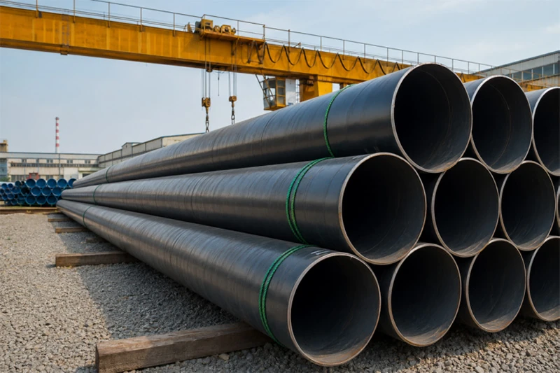 api 5l psl1 psl2 steel pipes pipeline yard