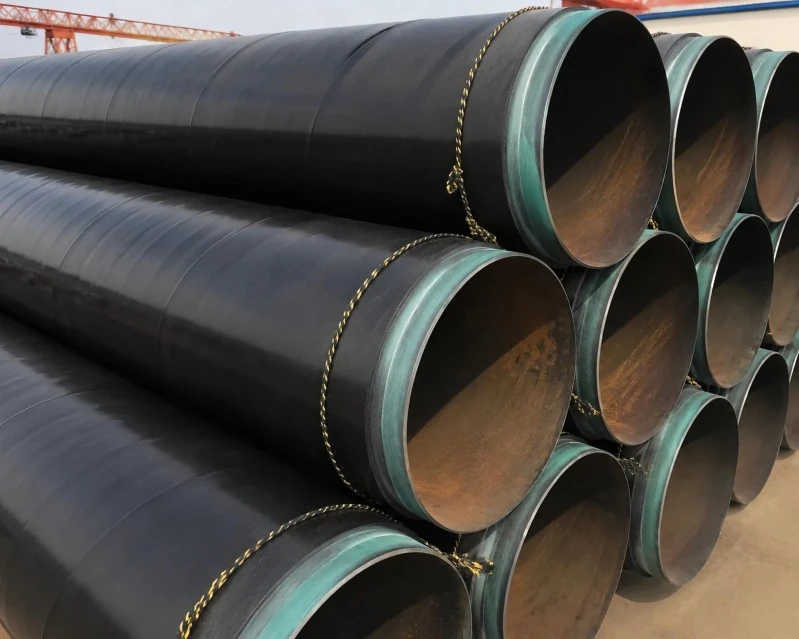 3lpe anti corrosion steel pipes feature a black three layer polyethylene coating that underscores their robust durability, making them suitable for large scale pipeline projects.