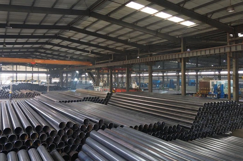 erw steel pipe factory and warehouse inventory